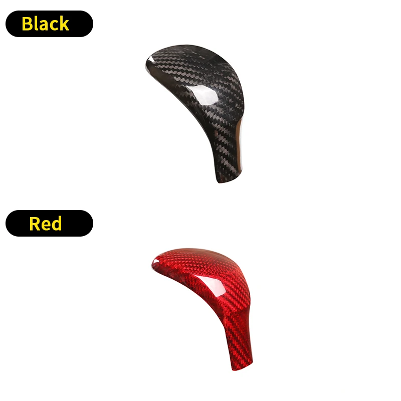 Real Carbon Fiber For Toyota Alpha/Wilfa 2015-2020 Shift Lever Decoration Cover Car Interior Styling Gear Shift Cover Black/Red