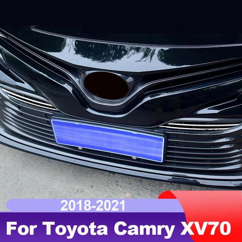 Car Front Grille Net Trims Side Decoration for Toyota Camry 2018 2019 2020 2021 70 V70 Xv70 Trd Accessories Sport Edition