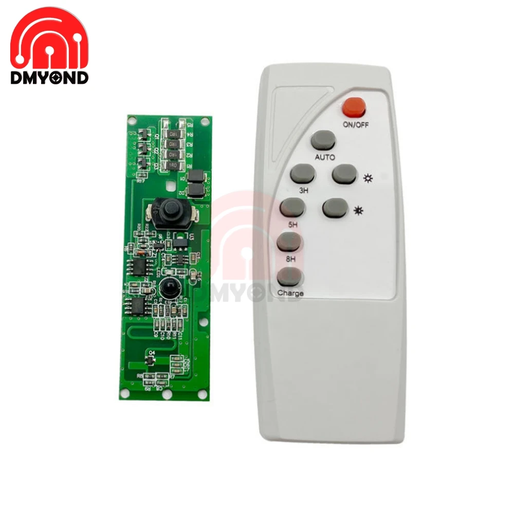 Dmyond 3.2V 3.7V Ottico Radar di Controllo di Induzione Del Corpo Umano Solare Circuito Lampada Solare LED Bordo di Driver con A distanza di