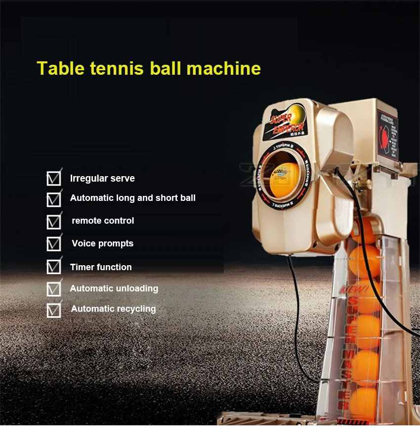 

Professional Table Tennis Serve Machine PingPong Robot Automatic Collection Ball Collection Network FullFunction Serving Machine