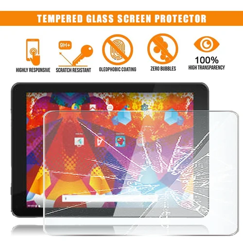 Para Argos Alba Protector de pantalla de vidrio templado para tableta de 10 pulgadas cubierta de película antihuellas resistente a los arañazos Premium