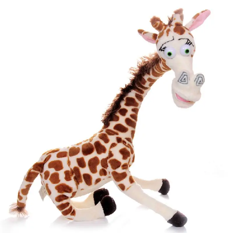 Peluche girafe à long cou, 12 pouces, 35cm, 1 pièce, jouet mignon de Madagascar, beurre de cerf pour enfants, appels élevés