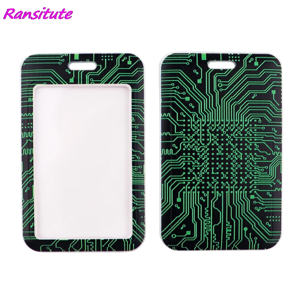 Ransitute R1799 Green Motherboard Lanyard Card Holder Car KeyChain ID Card Pass Gym Mobile Phone Badge Key Ring Holder Jewelry