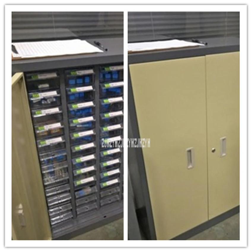 Caja de herramientas de soporte tipo cajón, componentes de clasificación de tornillos de plástico, piezas de Hardware de cajón, caja de almacenamiento, gabinete artesanal, 48 piezas