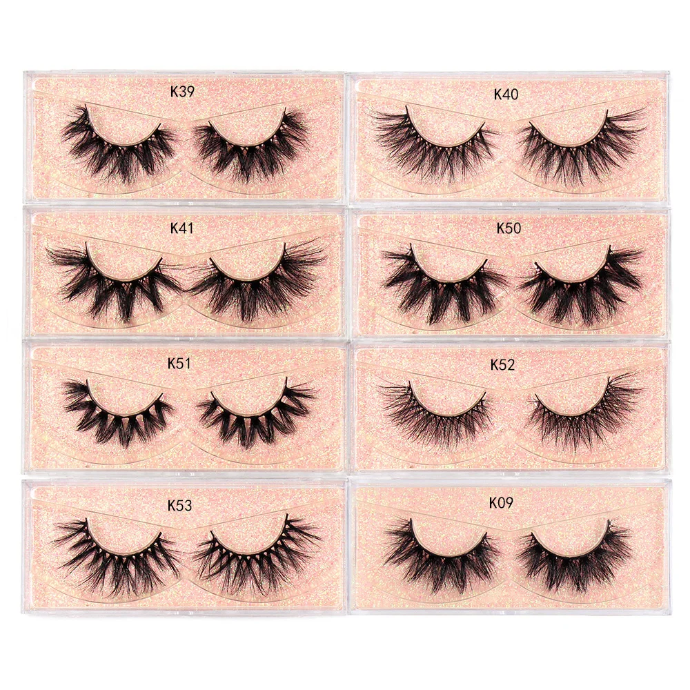 Luxuriöse Nerz-Kunstwimpern Voluminöse Wispy Strip Lashes Natürlicher Look Weich Bequem zu Tragen Wiederverwendbare Künstliche Wimpern Make-up Schönheit – Detail 3