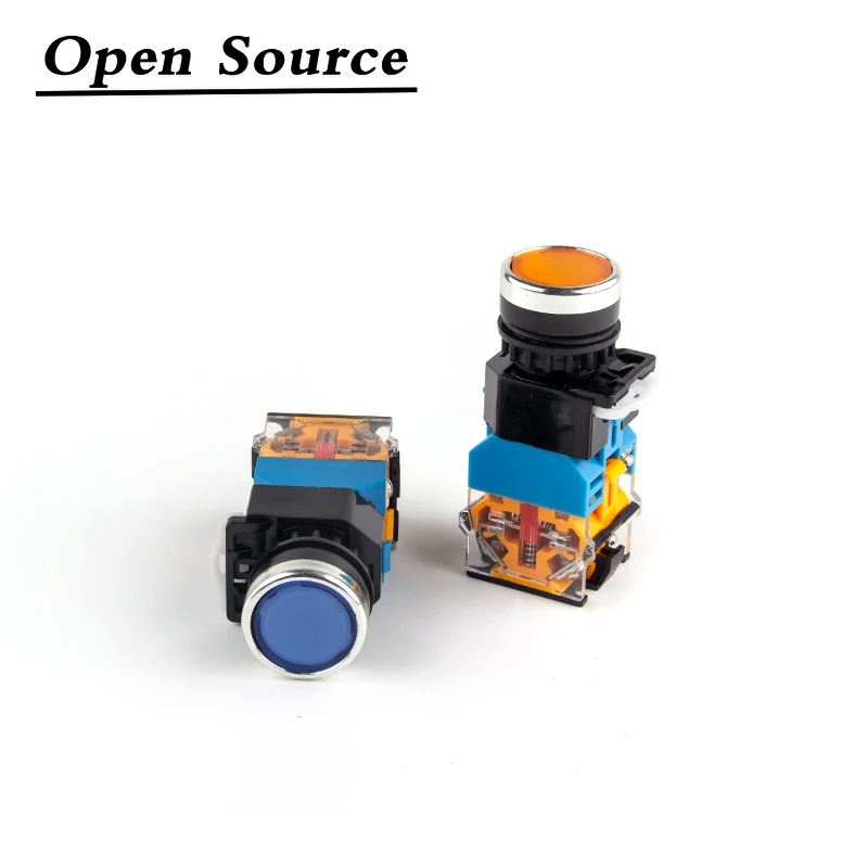 22mm LA38-11D/11DS Push Button Switch with LED Light Self-locking/Latching/Self-reset/Momentary 12V 24V 36V 48V 110V 220V 380V