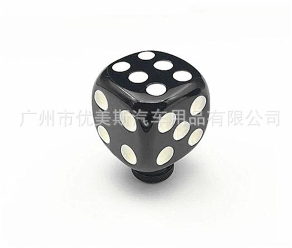 Black Dice Car Truck SUV Auto Manual Stick Gear Shift Knob Lever Shifter Fit For Honda Toyota Nissan Mitsubishi Ford Chevrolet