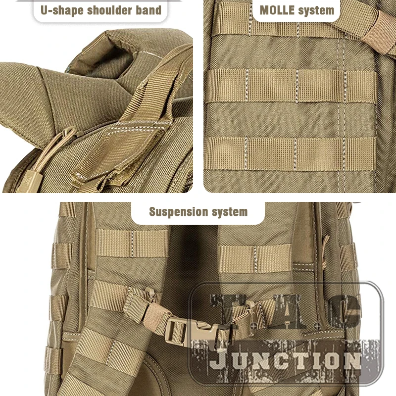 Zaino tattico 24L Bug Out Bag zaino militare MOLLE regolabile per caccia assalto sopravvivenza escursionismo tutti i giorni all\'aperto
