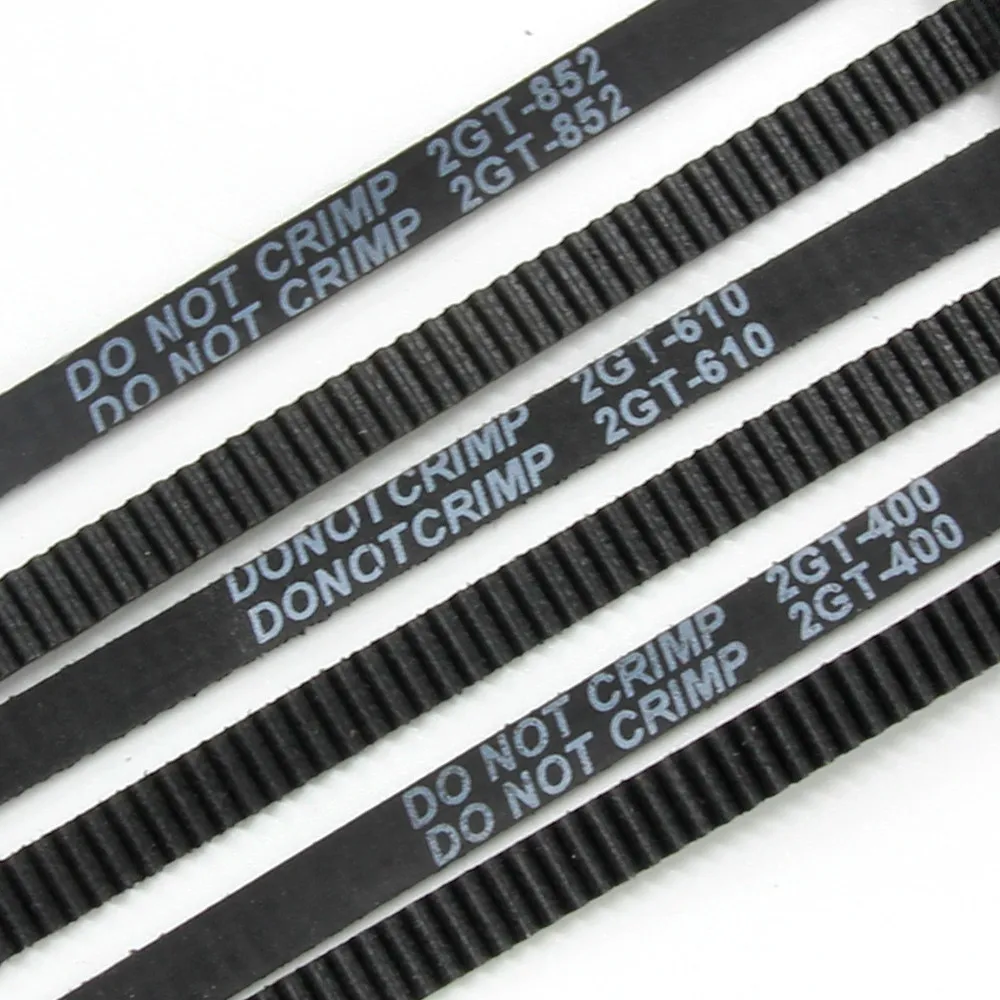 GT2 Closed Loop Timing Belt Rubber 2GT 6mm 3D Printers Parts 110 112 122 158 200 280 300 400 610 852 mm Synchronous Belts Part