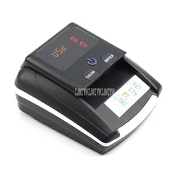 Mini Portable Fake Banknote Detector Total Amount Display Euro USD Conterfeit UV Currency Money Cash Detector With 500mA Battery