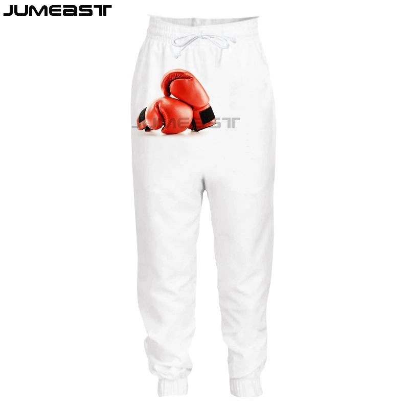 Jumeast Men Women 3D Hanging Boxing Gloves Oversized Streetwear Harajuku Casual Long Pants Sweatpants Spring Autumn Trousers