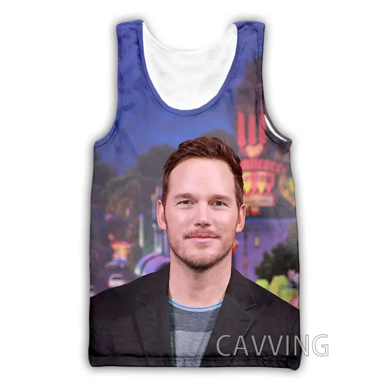 CAVVING 3D Printed  Chris Pratt  Tank Tops Harajuku Vest  Summer Undershirt Shirts Streetwear for Men/women