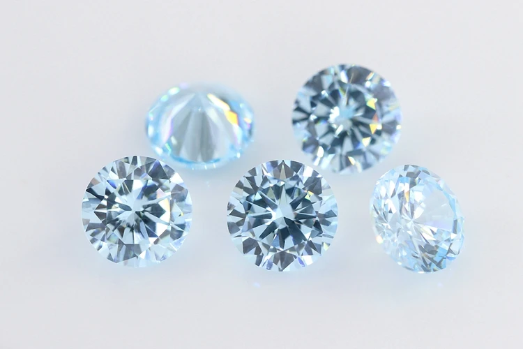 5A Qaulity 1.0~3.0mm Various 20 Colors Loose Cubic Zirconia Stones Round Brilliant Cut Loose CZ Synthetic Gem For Woman Jewelry
