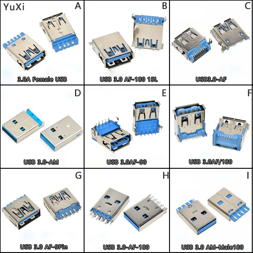 1PCS USB3.0-AM/AF 90/180องศา USB ขั้วต่อหญิงขั้วต่อชาย B หญิงสแควร์ปากประเภท B ประเภทเชื่อมต่อ