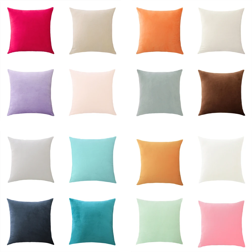 Large Size Padded Cover Plush Pillow Case Square Nordic Decoration Long Pillow Case Sofa Bed Home Decoration