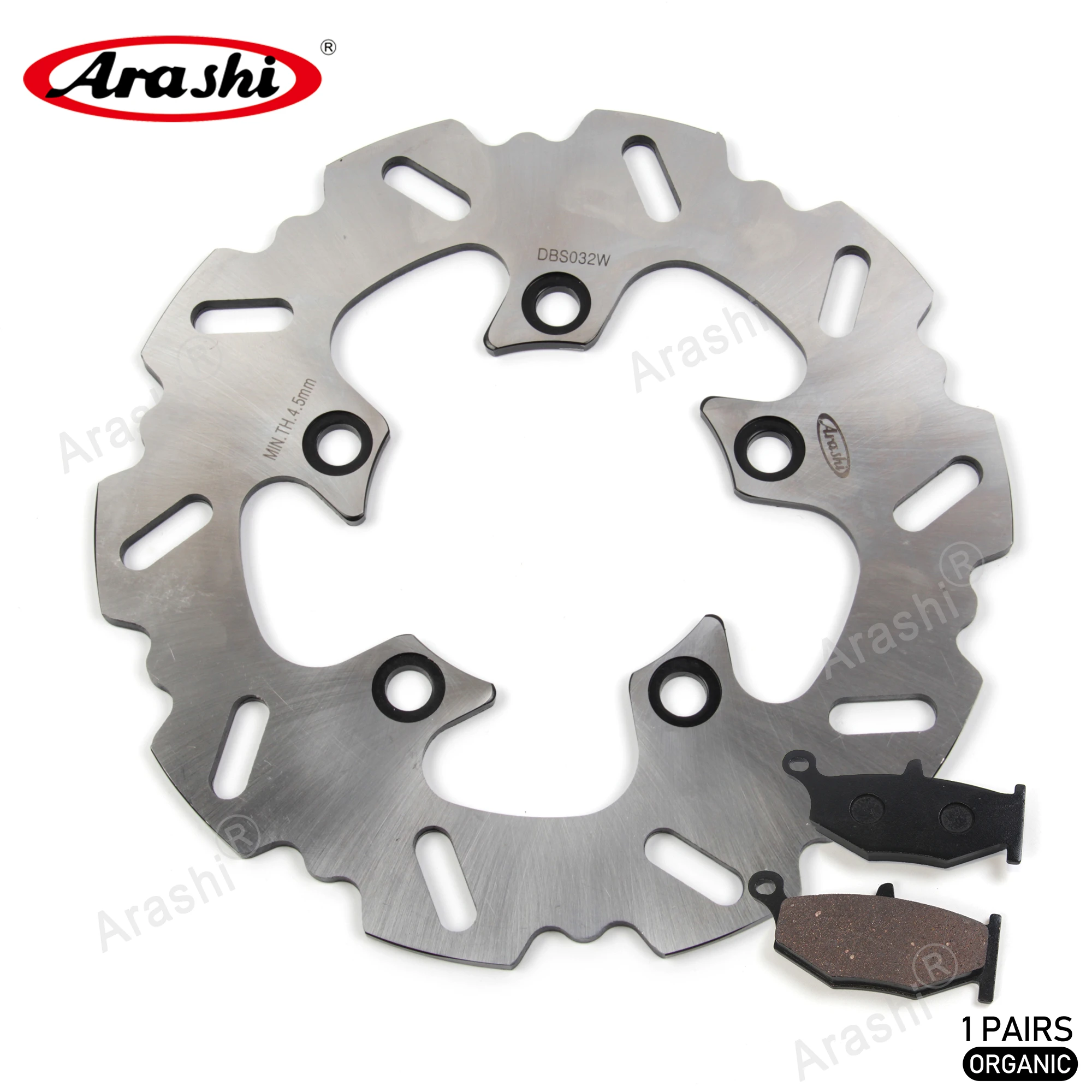 

ARASHI CNC Rear Brake Disc Rotor Brake Pad For SUZUKI GSX R 1000 2007 2008 2009 2010 Motorcycle Disks GSXR1000 GSX1000R GSX-R