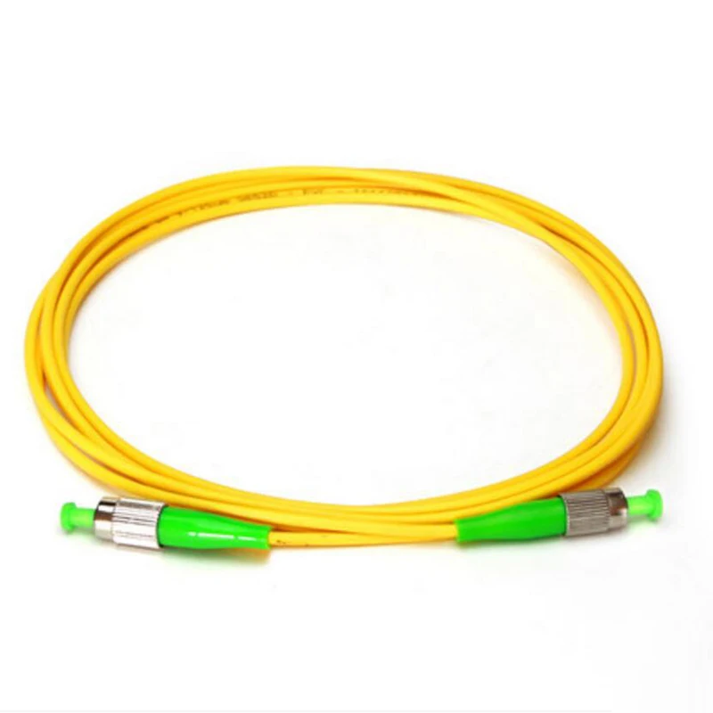 high quality FC APC-FC APC single mode Simplex Fiber Optic Patch Cord FC FTTH Fiber jumper Free Shipping