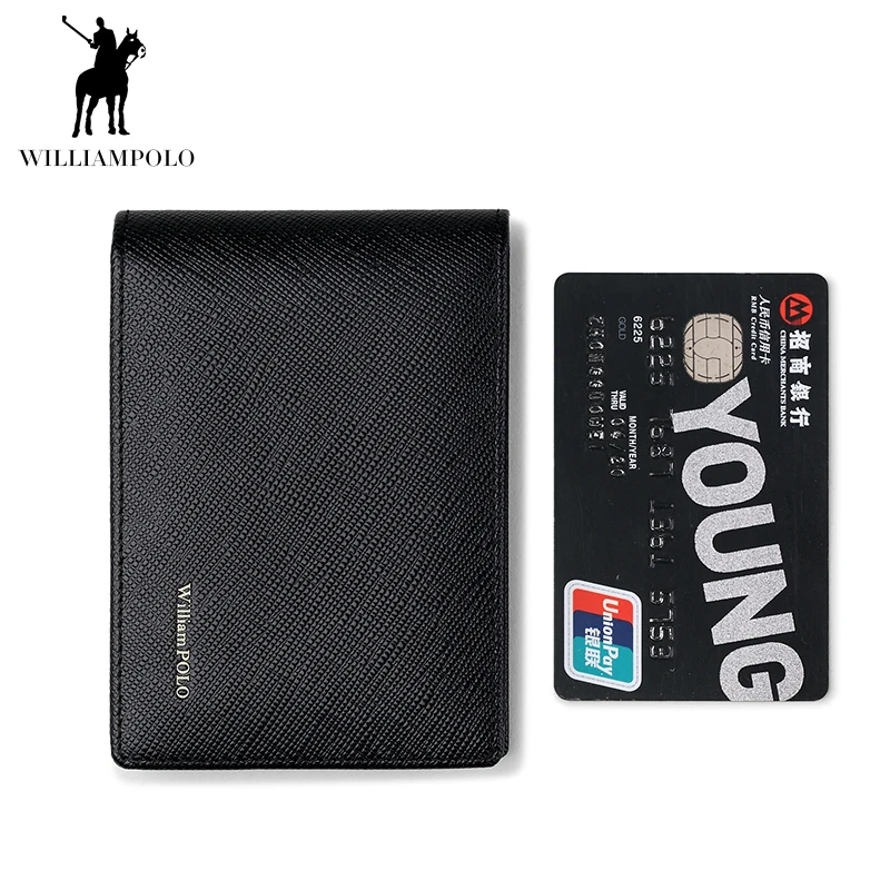 Williampolo men's wallet men's real leather driver's license holster men's ultra-thin motor vehicle driving card holder portfel