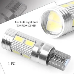 1PCS Car LED Canbus Error Free Bright Light Bulbs Lamp Bulb T10 5630 10SMD 12V