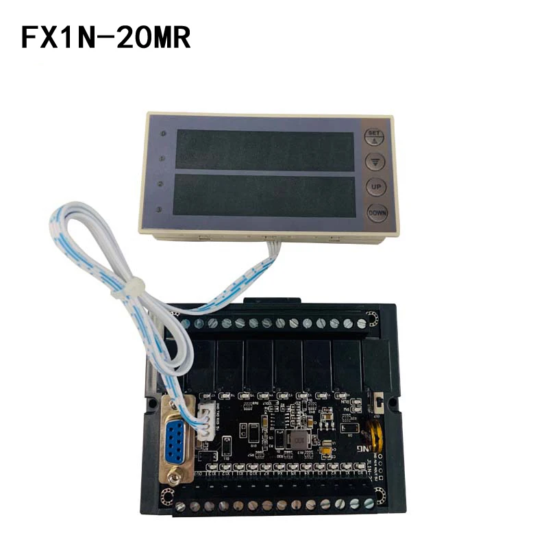 

FX1N-20MR PLC Programmable Controller DC10-28V Relay module Industrial Control Board Programmable Controller + display board