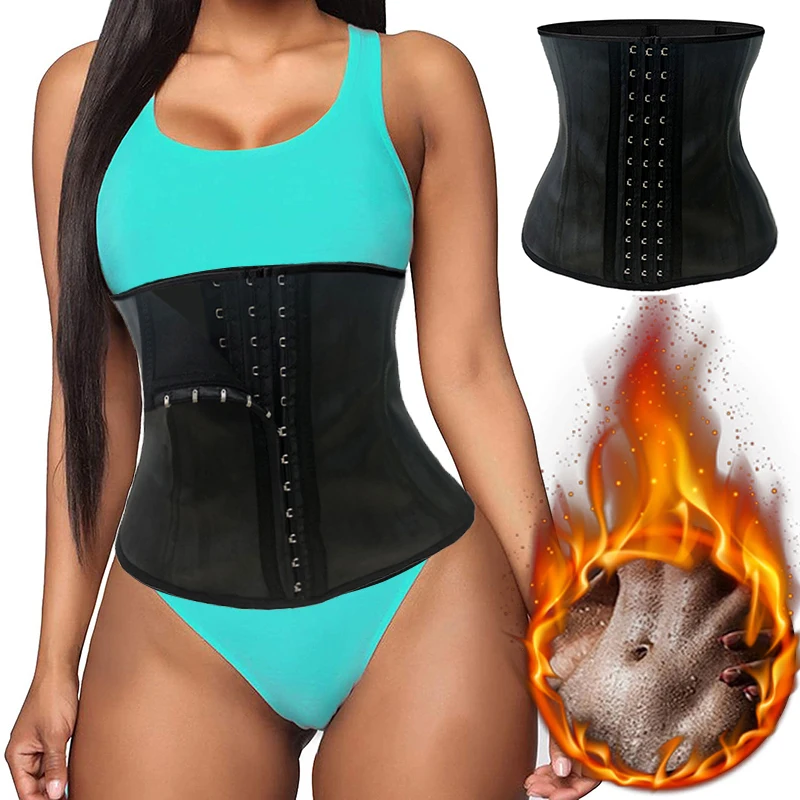 Latex Waist Trainer for Women Slimming belt Rubber Waist Cincher Steel Bone Shapewear Body Shapers Women Corset Modeling Strap