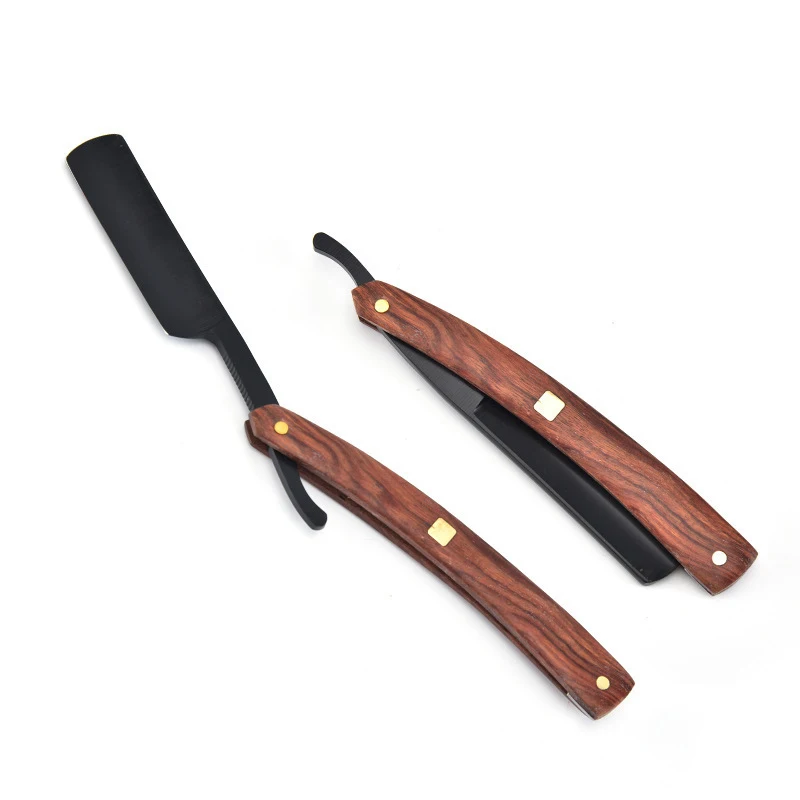 남성용 수동 나무 손잡이 면도기, 전문 이발 면도기, 면도날 변경, 칼날 유형 면도칼, 고품질