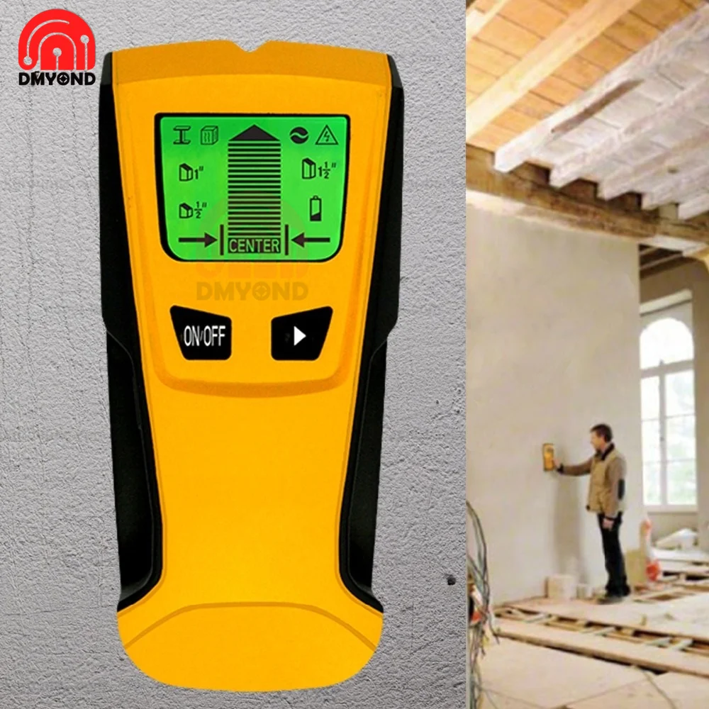 TH210 Find Metal Wood Studs AC Voltage Live Wire Detect Wall Scanner Electric Box Finder 3 In 1 Wall Detector Metal Detector​