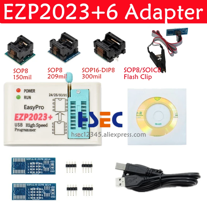 100% Original EZP2023 High-speed USB SPI Programmer EZP 2023 Support 24 25 93 95 EEPROM 25 Flash BIOS Chip Better Than EZP2019