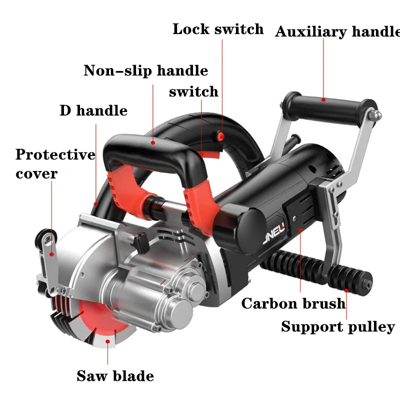 220V 4.5KW Electric Wall Chaser Groove Cutting Machine Wall slotting machine Steel Concrete cutting machine