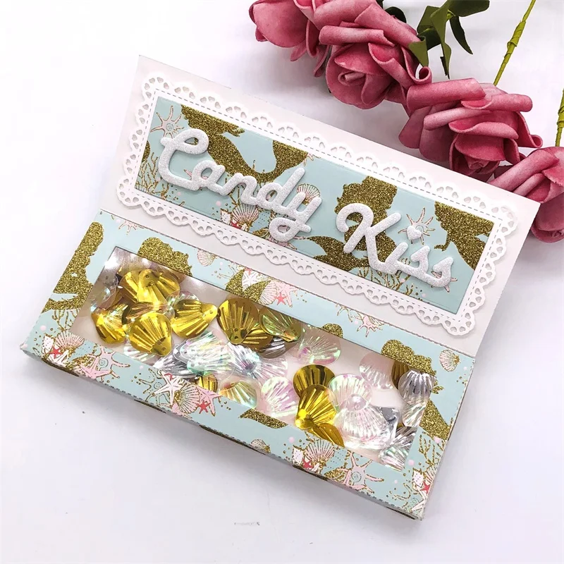 KSCRAFT Chocalate Bar Candy Box Metalowe matryce do wycinania Szablony do DIY Scrapbooking / albumu fotograficznego Dekoracyjne wytłaczanie DIY