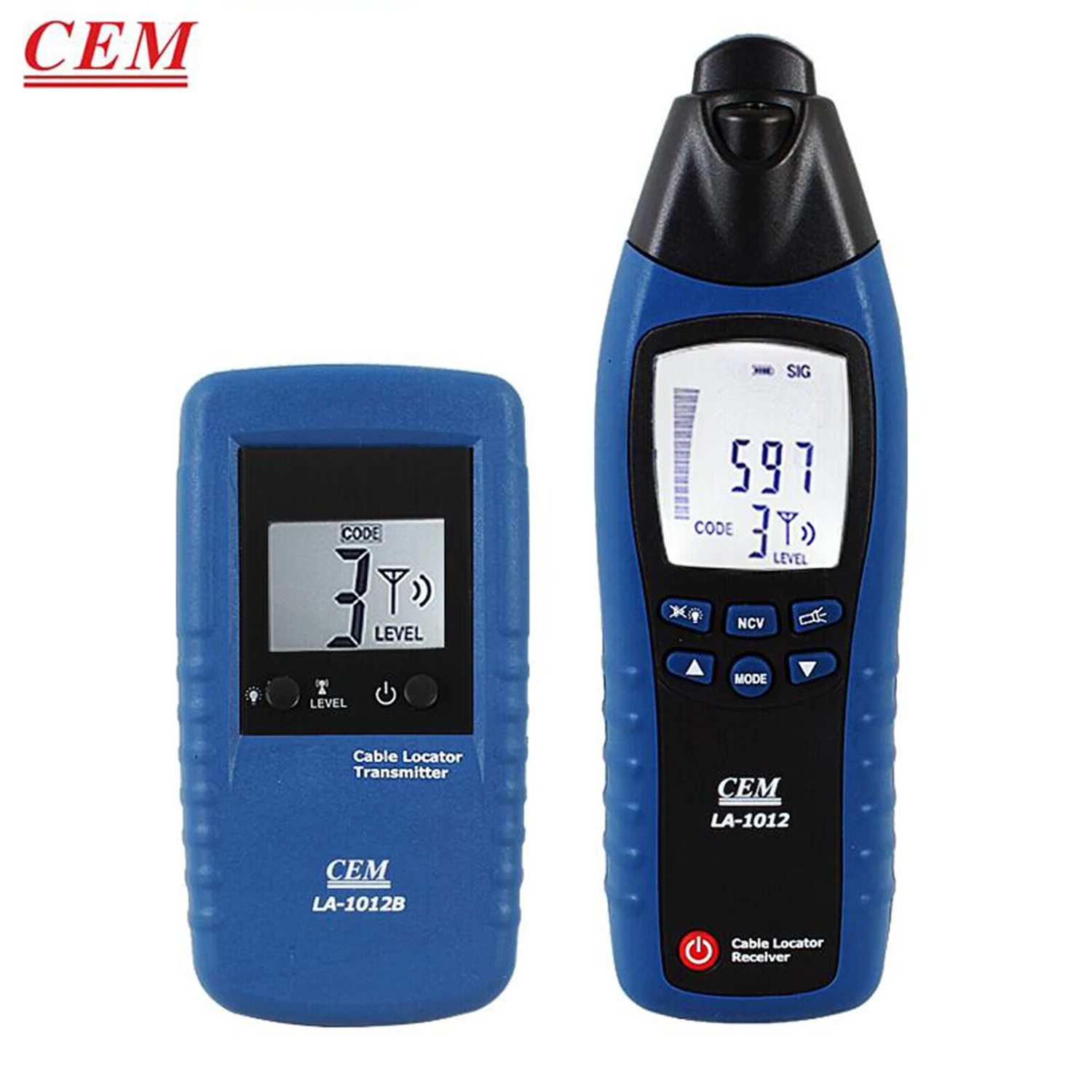 Imagem -03 - Cem La1012 General Cabo Locator Tester Receptor com Transmissor Linha Tracker Linha Encontrar Detector Linha Multifuncional.
