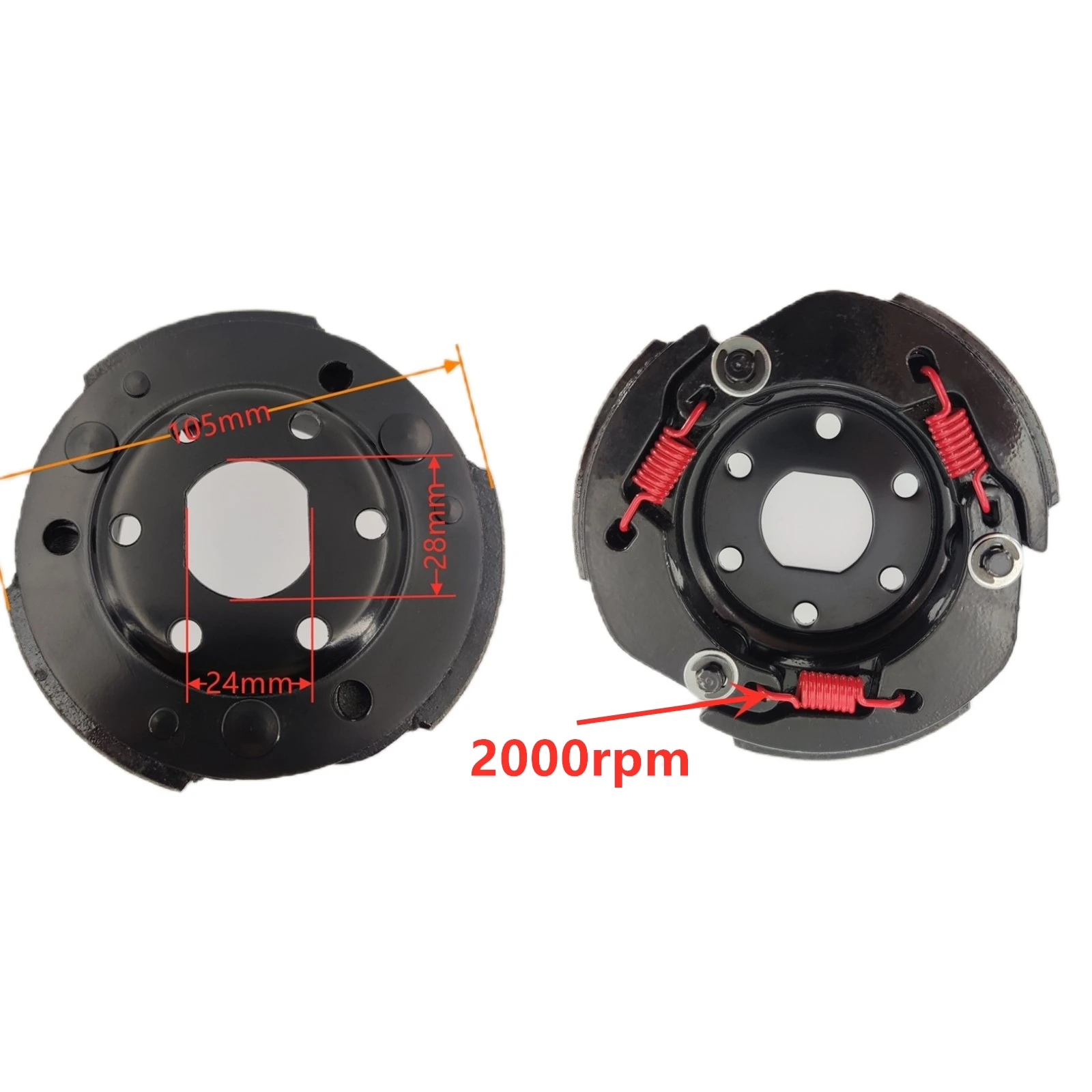 WILEBO High Performance Racing Clutch Shoe for 4 Stroke Scooter Moped GY6 49cc 50cc 139QMA 139QMB Engine SunL Tank Vento TAOTAO