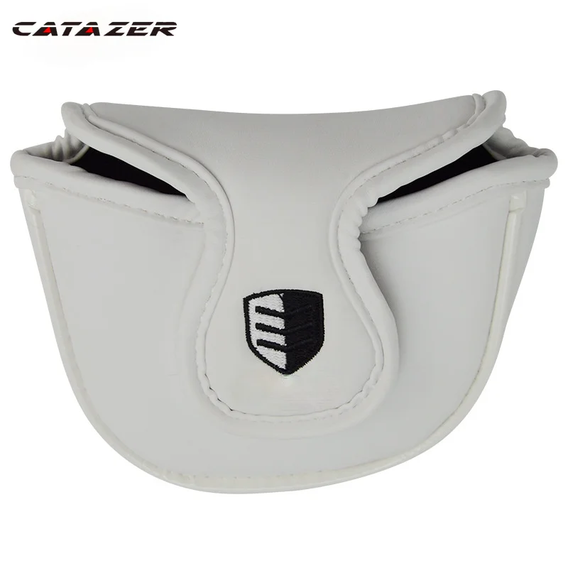 Golf Mallet Putter Covers 1Pcs Magnetic Closure Customized Headcover Synthetic Leather Waterproof