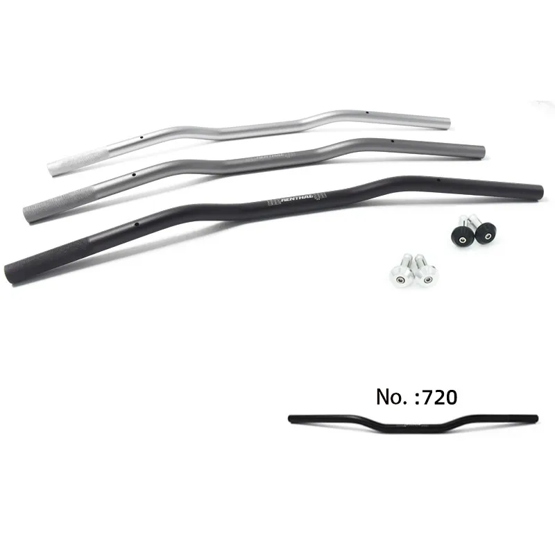 730MM 22MM  Vintage Motorcycle Lower Handle bar 6061 Aluminum Alloy Flat low Handle bar tracker scrambler