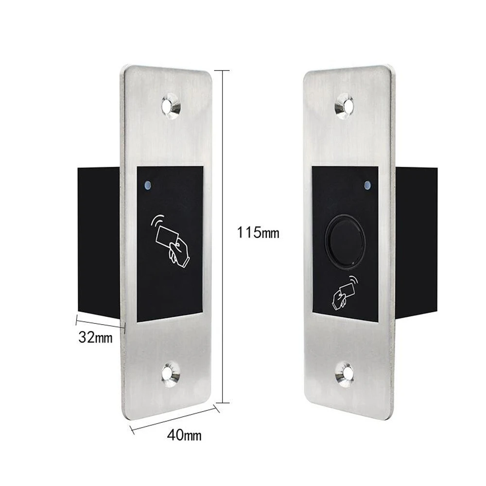 lP66 Waterproof Metal Embedded Access Control Machine RFID 125KHZ Induction Fingerprint Access Control All-in Machine