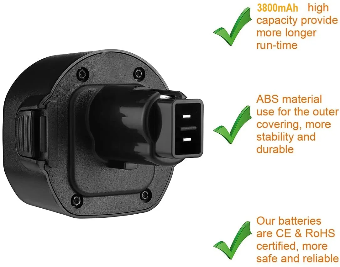 3,9 Ah NiMH für Dewalt 9,6 V Batterie DW9062 DW9061 DE9036 DE9061 DE9062 DW926 DW955K DW955 Ersatz Batterie Cordless Power werkzeug