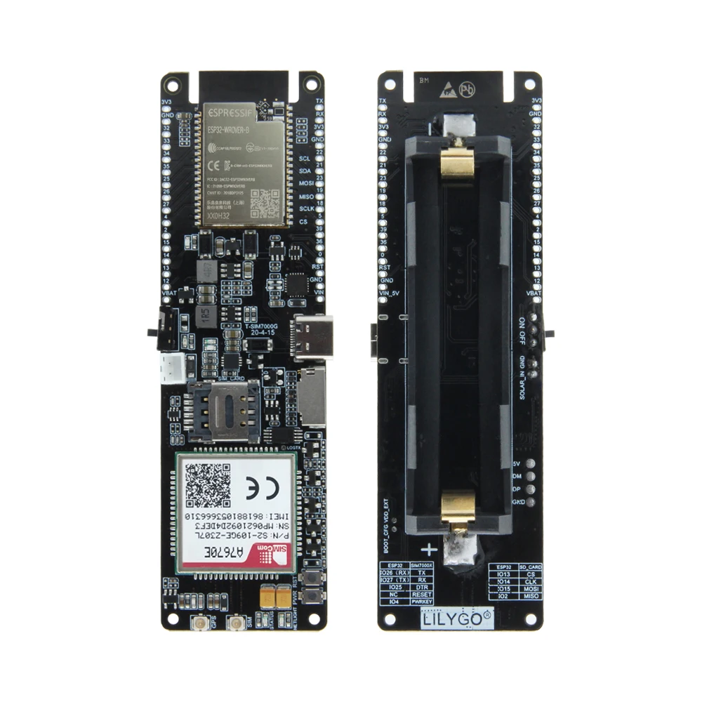 

ESP32-WROVER-B SIMCOM A7670E A7670SA LTE Cat1 module with LTE 4G FPC GPS antenna