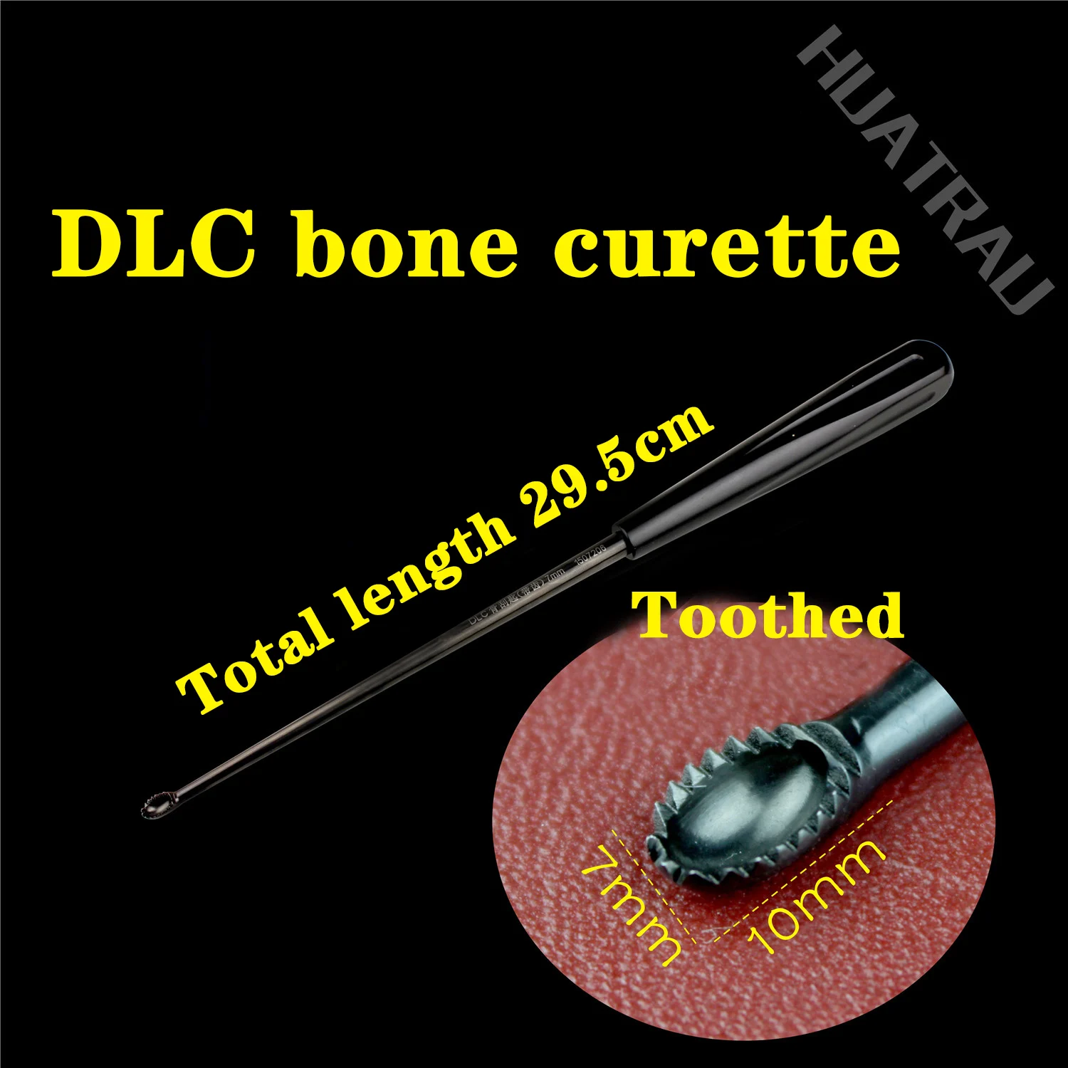 

Orthopedic instruments medical spine, cervical spine and lumbar spine joint intervertebral disc curettage spoon with teeth bone