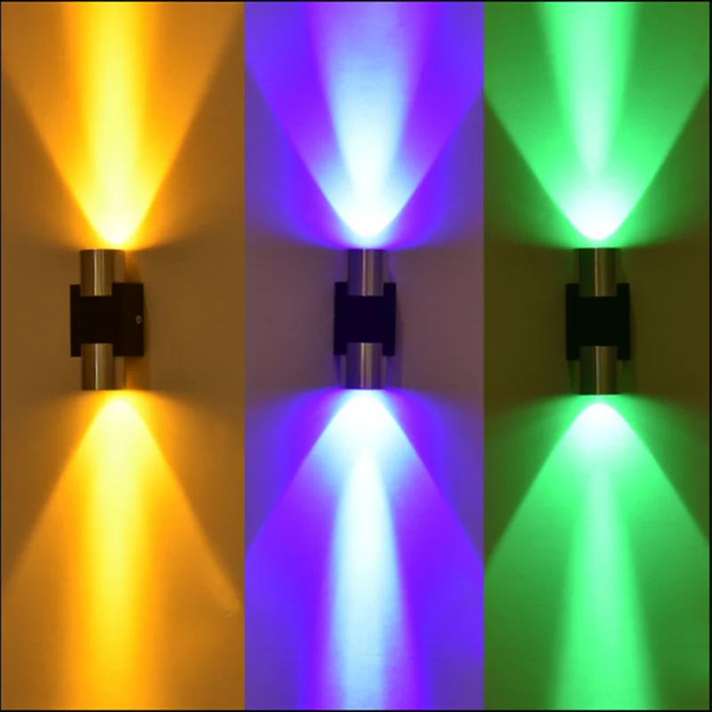 Double-Headed Corridor Color Lights Led Lights Background Wall Lights Bar Ktv Colorful Indoor Wall Lights 110V230V3W6W