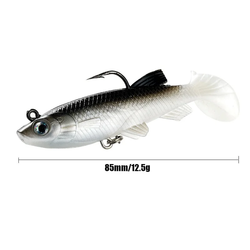 Przynęty miękka przynęta Wobblers 12.5g sztuczna przynęta silikonowa przynęta Sea Bass Carp ołów wędkarski łyżka Jig przynęty Tackle