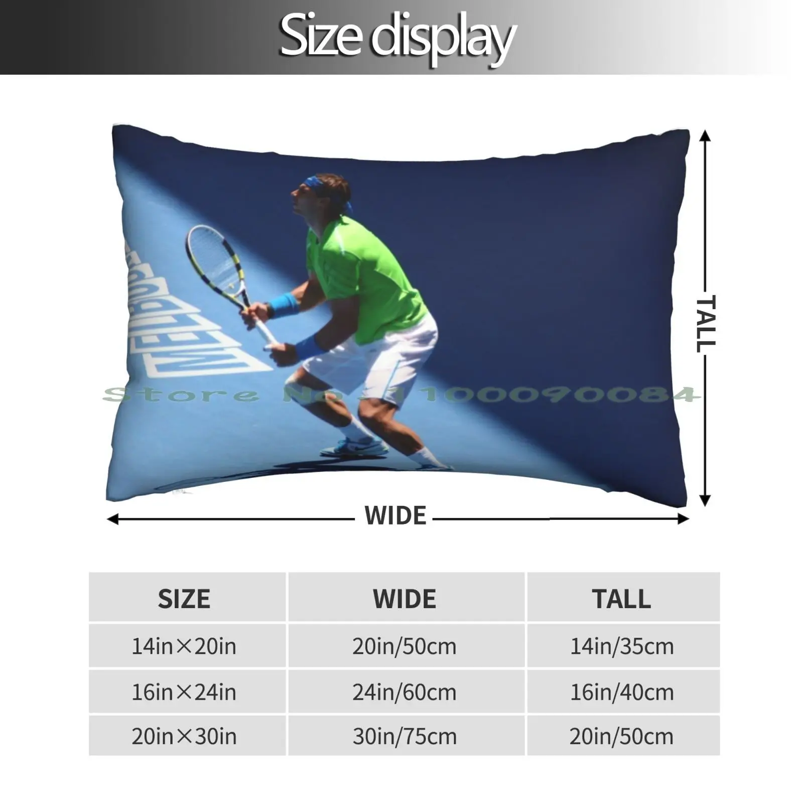 Rafael Nadal , Rafa , Roland Pillow Case 20x30 50*75 Sofa Bedroom Grand Slam Us Open French Open King Of Clay Tennis Pro Robert