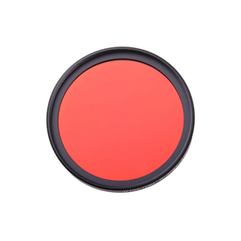 Filtro obiettivo fotocamera DSLR a colori 49mm 52mm 55mm 58mm 62mm 67mm 72mm 77mm blu rosso arancione filtro obiettivo a colori