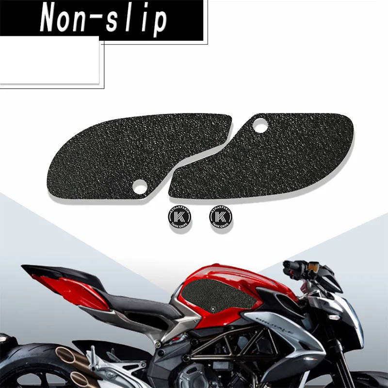 

Motorcycle Anti-slip stickers Tank Grip Fuel Tank Side Pull Knee Grip Friction Protector Sticker For MV AGUSTA 17-18 BRUTALE 800