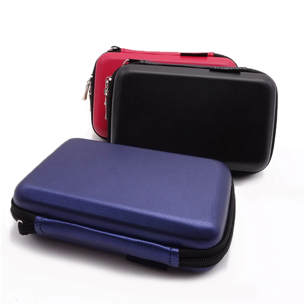 Portable 2.5Inch Hard Disk Drive Protective Case Power Bank USB Cable Charger Storage Bag Zipper Pouch USB Cable Organizer