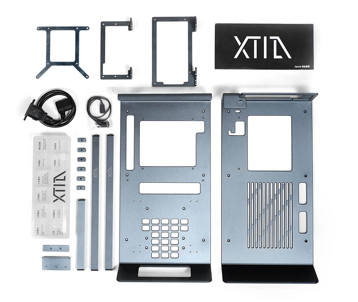 [Xproto-L] Open A4ITX ATX Power Supply Portable All-aluminum Vertical Mounting Chassis Frame XPL