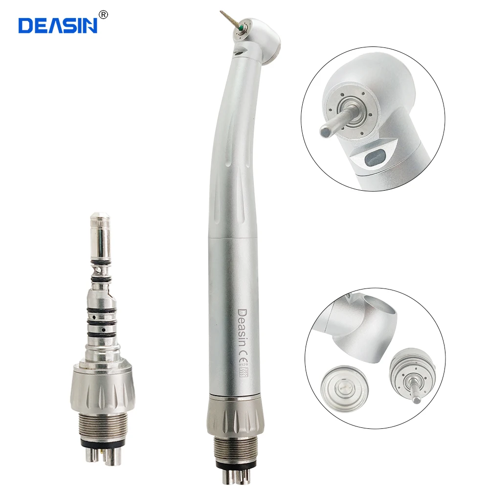 

Compatible Kv 6 Holes Dental Quick Coupler Fiber Optic LED High Speed Handpiece Close Cartridge Design