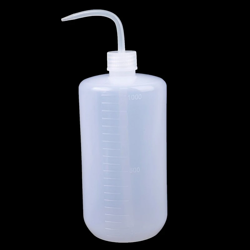 1000ml  Wash Clear White Plastic Green Soap Lab Wash Squeeze Diffuser Bottle Non-Spray Bottle