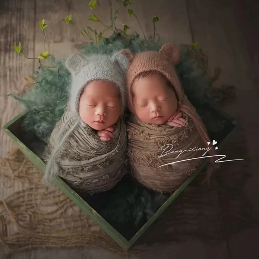 Bayi Baru Lahir Fotografi Alat Peraga Selimut Foto Bayi Foto Menembak Foto Latar Belakang Selimut Wrap Swaddling