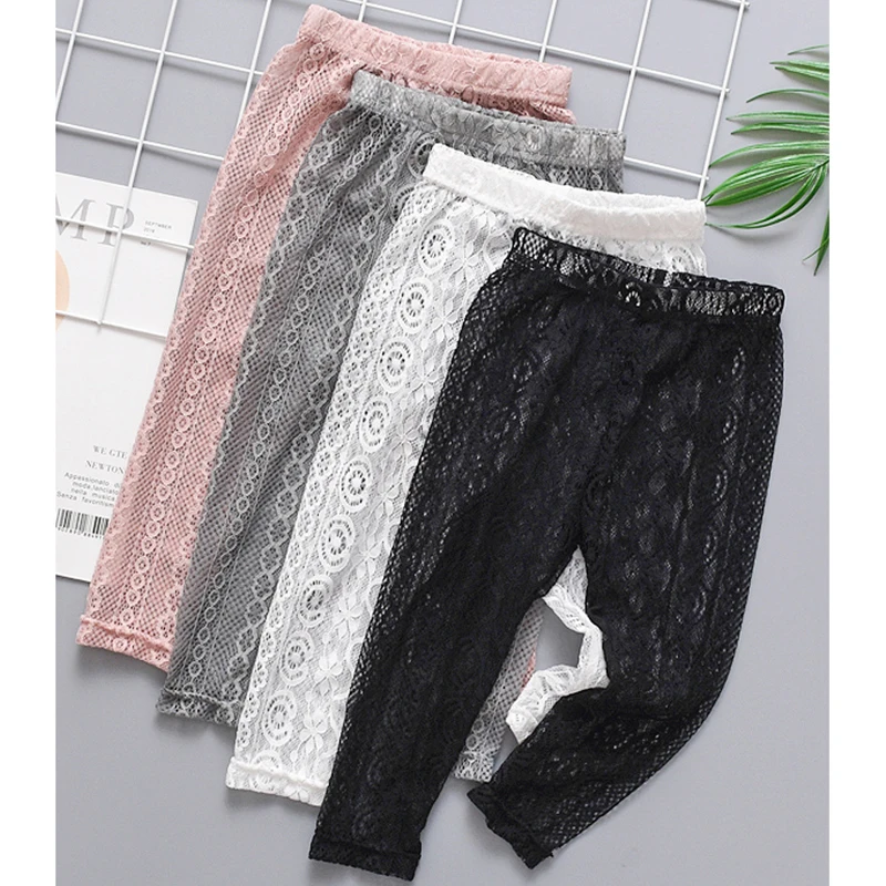 

2020 Spring Summer New Girl Pants Lace Length Skinny Leggings Pencil Pants Children Kids Leggings LZ259