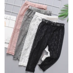 2020 Spring Summer New Girl Pants Lace Length Skinny Leggings Pencil Pants Children Kids Leggings LZ259